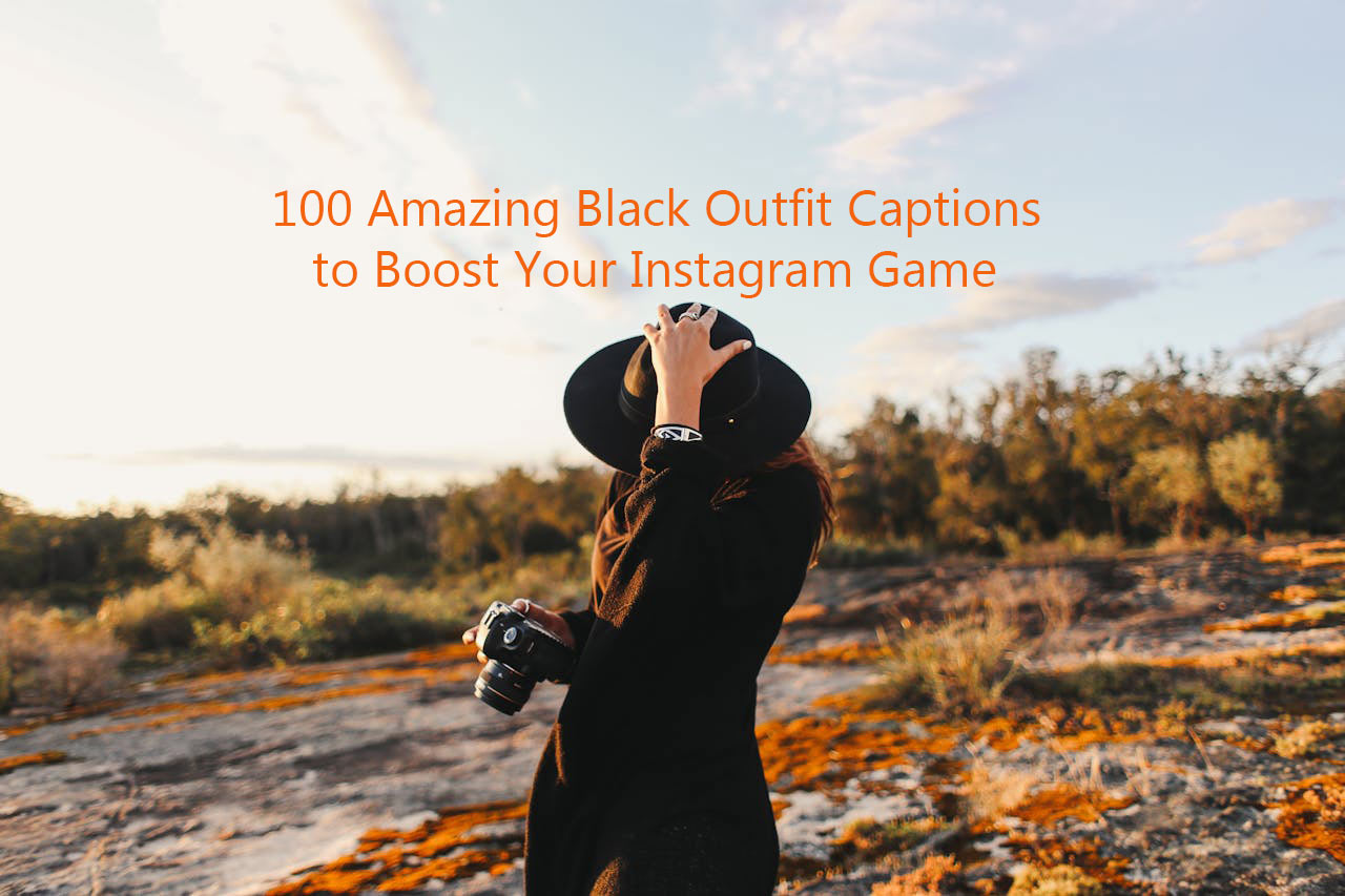 Amazing Black Outfit Captions