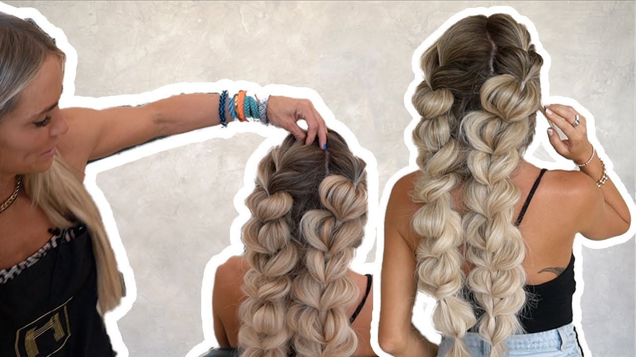 Easy Bubble Braid Hairstyles